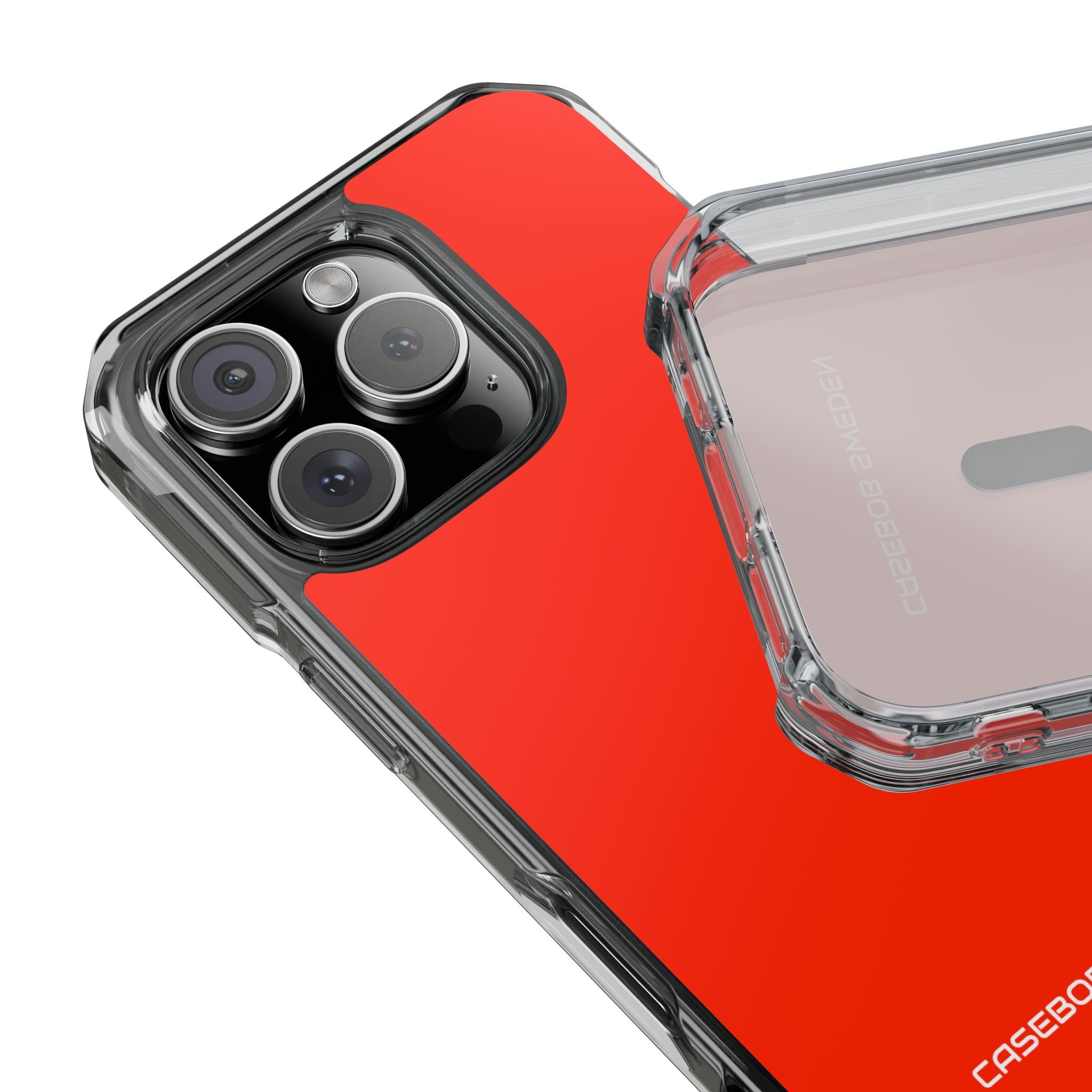 Scarlet Red - Clear Impact iPhone 16 Phone Case