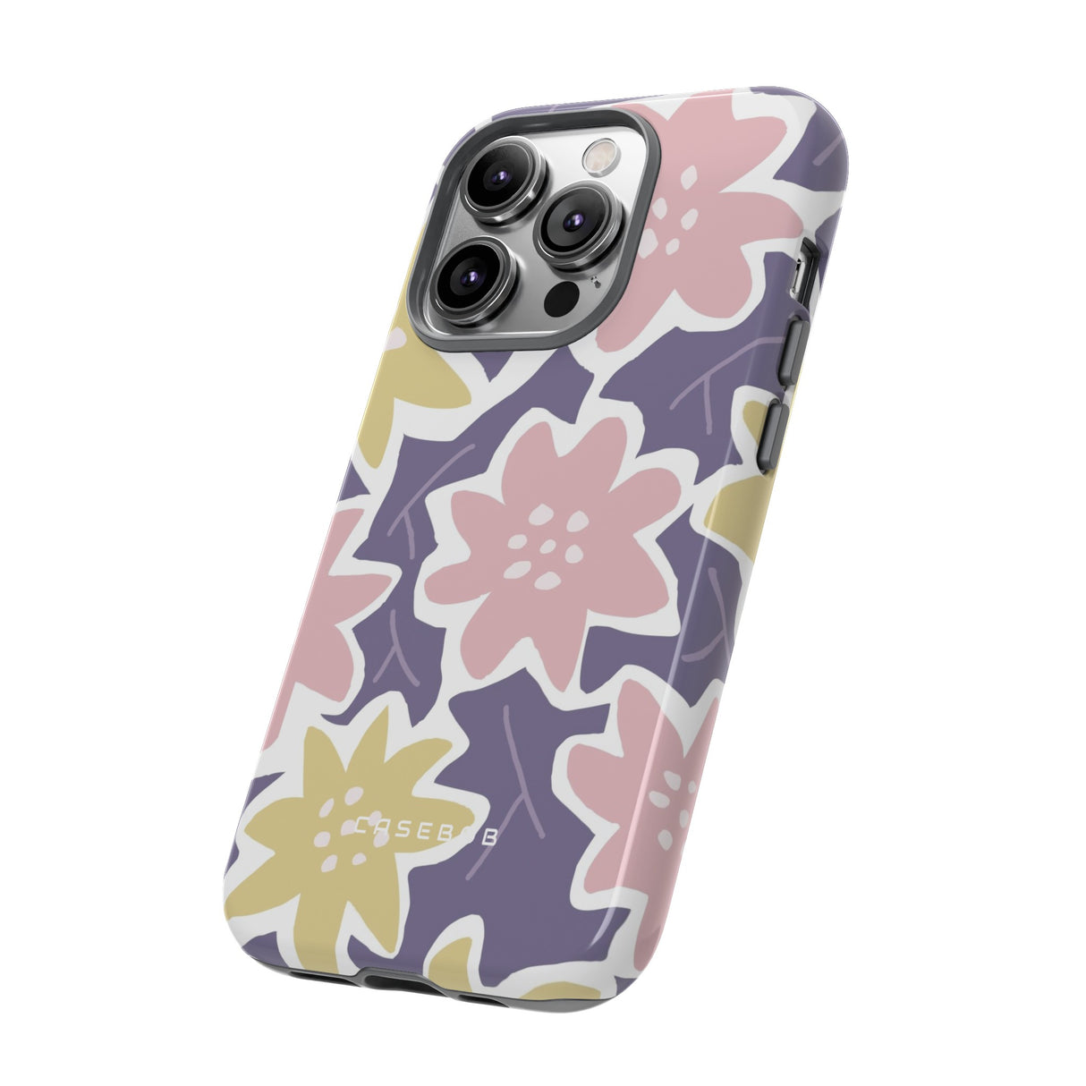 Purple Happy Flower - Protective Phone Case