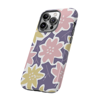 Purple Happy Flower - Protective Phone Case