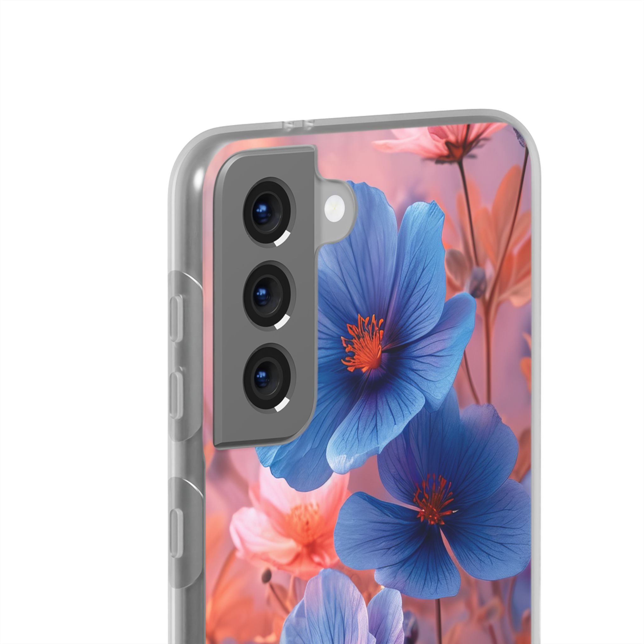 Harmonious Blooming Blues and Pinks Samsung S21 - Flexi Phone Case