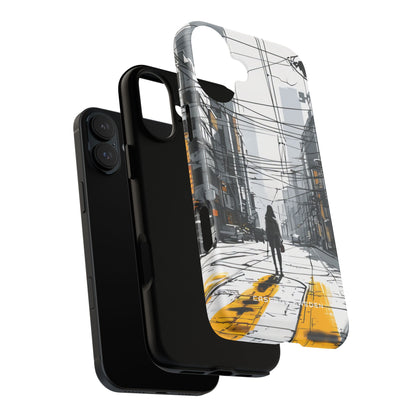 Urban Noir Streetscape iPhone 16 | Tough+ Phone Case