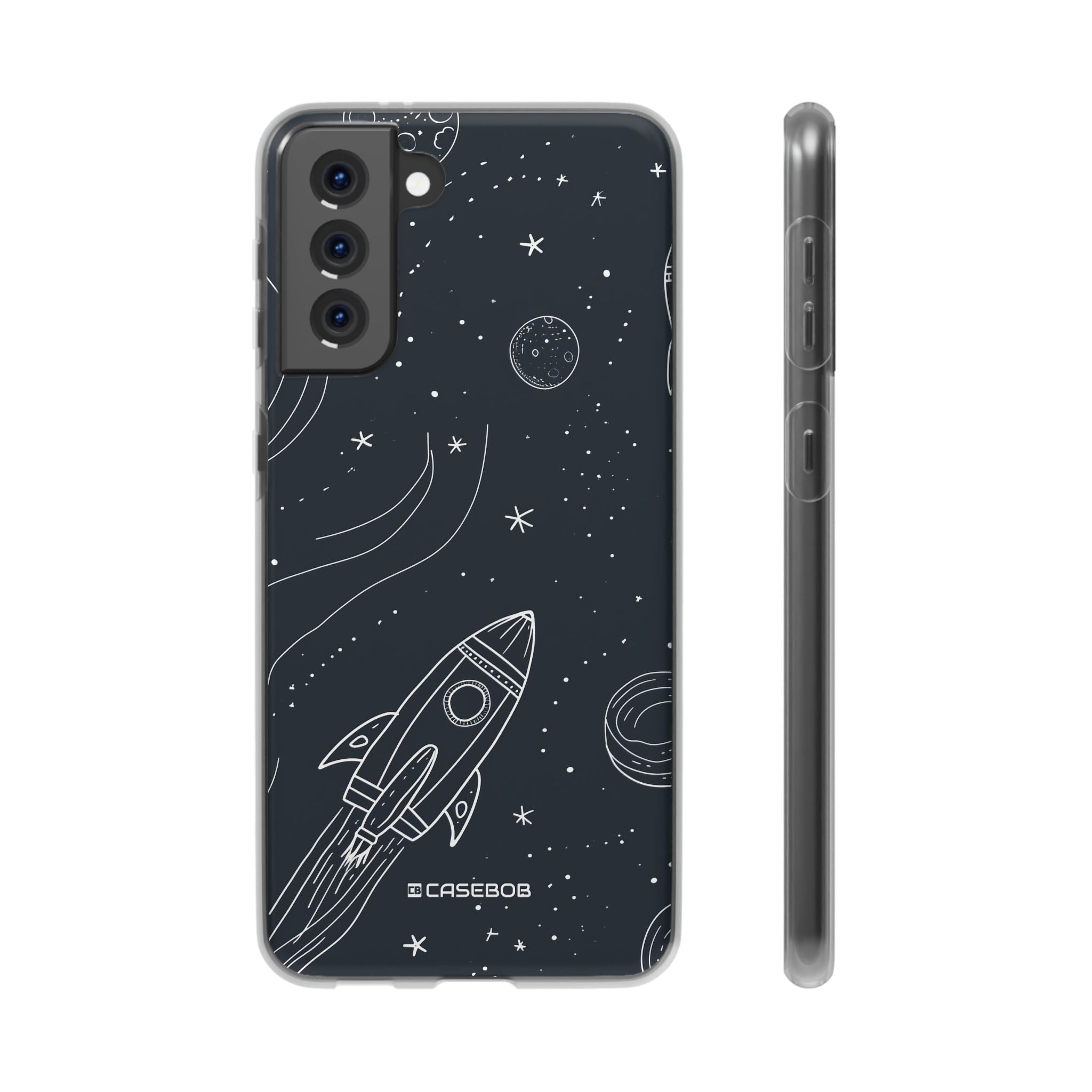 Cosmic Doodle Adventure | Flexible Phone Case for Samsung Galaxy