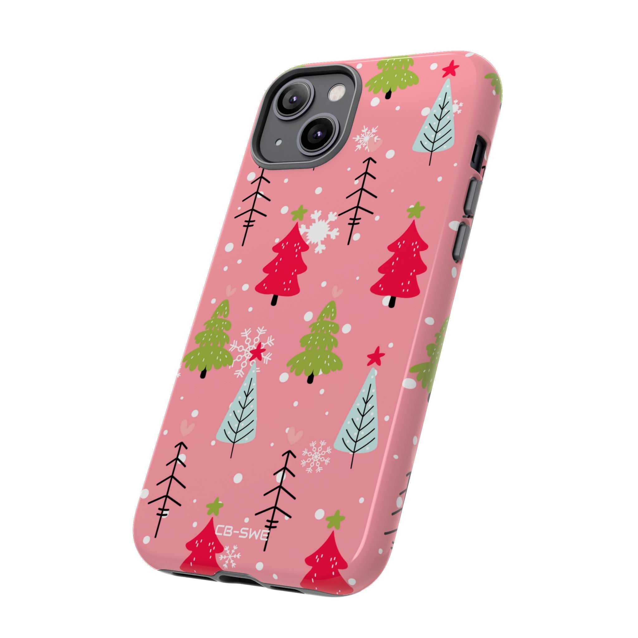 Festive Trees Dance - iPhone Case