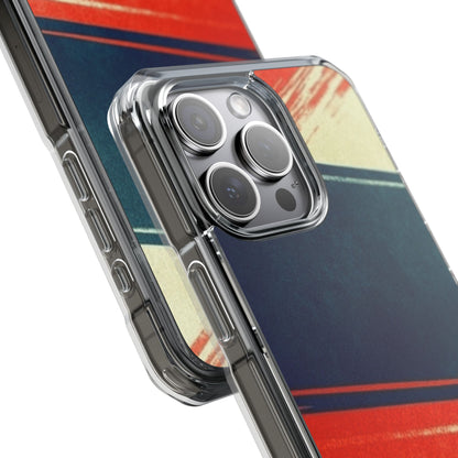 Blue Diagonal Motion iPhone 15 Pro Max Case - Impact