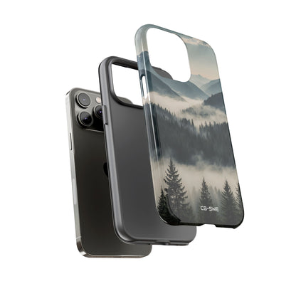 Misty Forest Embrace - iPhone Case