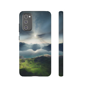 Landscape with Lake & Sun - Protective Phone Case