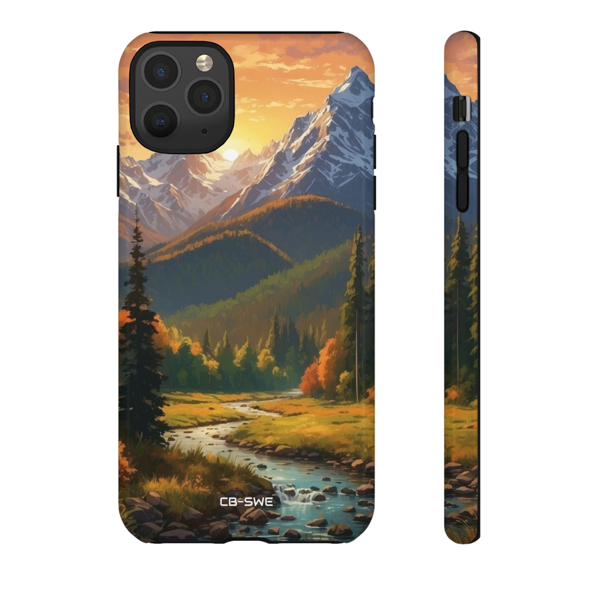 Mountain Reflections Glimmer - iPhone Case