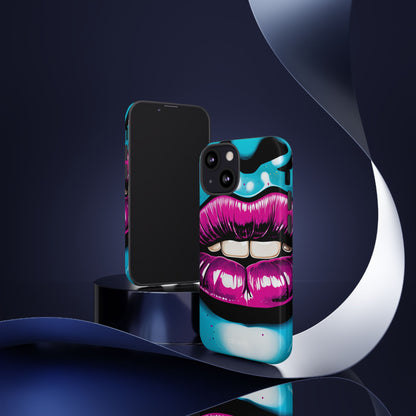Vivid Lips Contrast - iPhone Case
