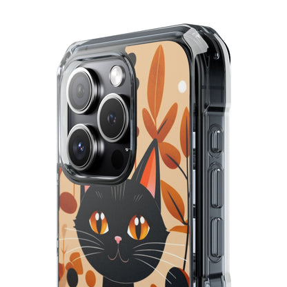 Black Cat Glow iPhone 15 Pro Case - Impact