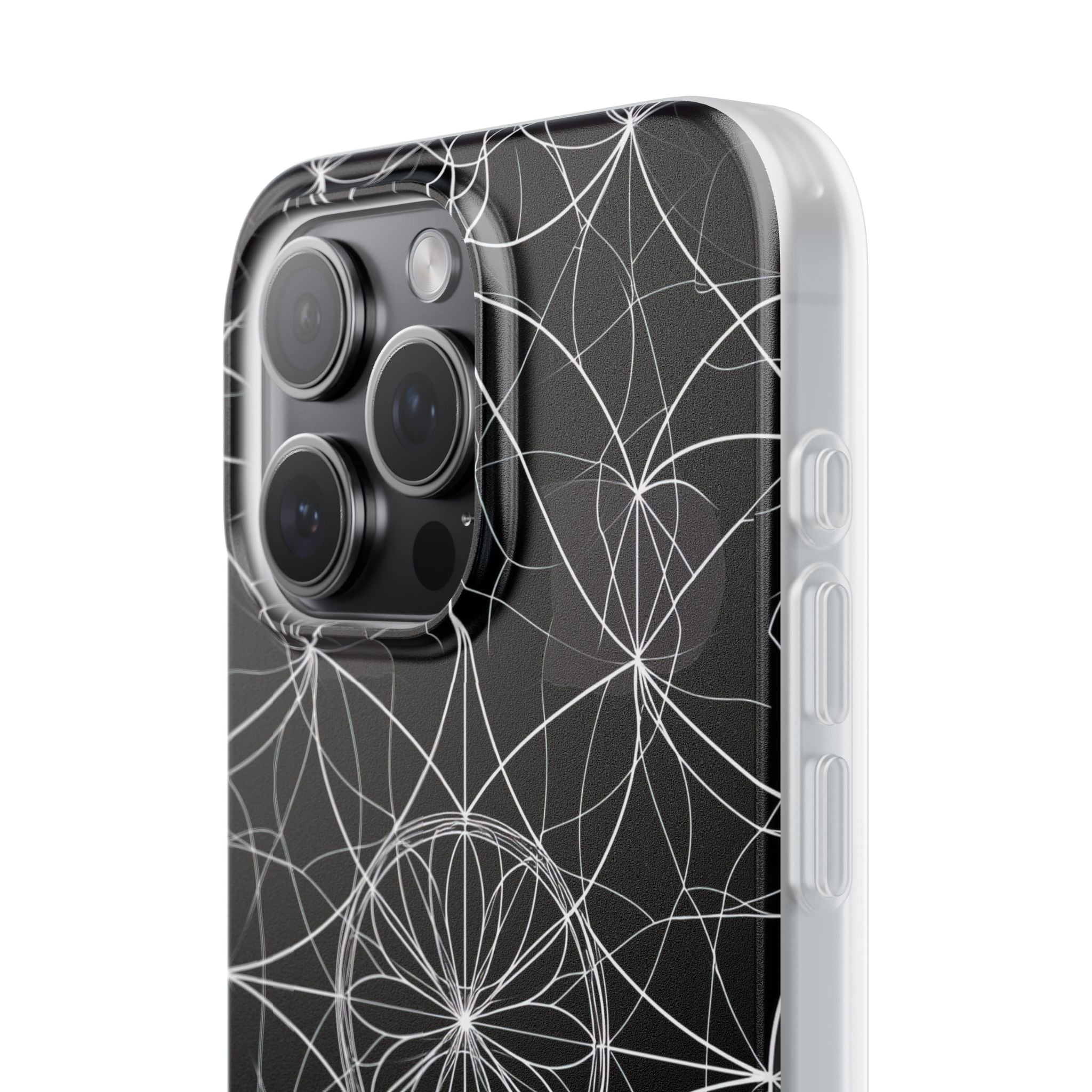 Radiant Petal Orbit iPhone 15 Pro Max Case - Soft