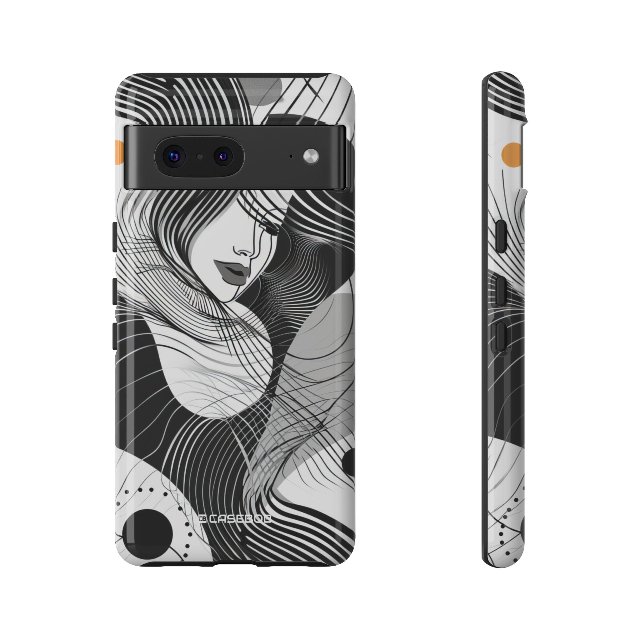 Fluid Noir Rhythm - Phone Case for Google Pixel