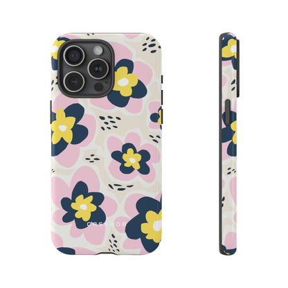 Pink Happy Flower - Protective Phone Case