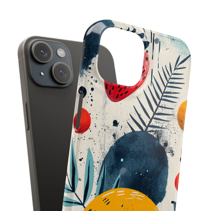 Vibrant Fruit Canvas - Slim iPhone 15 Phone Case