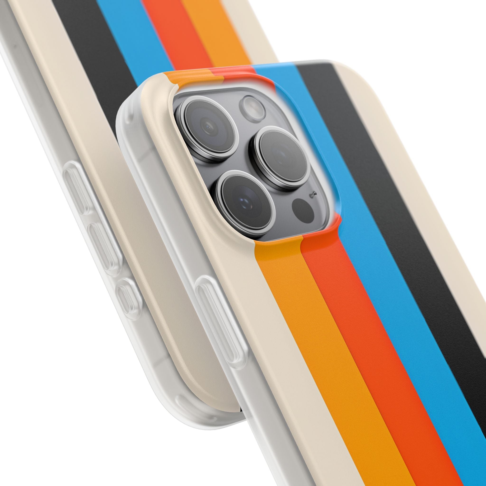 Vivid Stripe Harmony iPhone 15 Pro Max Case - Soft