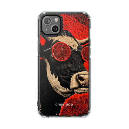Hypnotic Cow iPhone 14 Plus Case - Impact