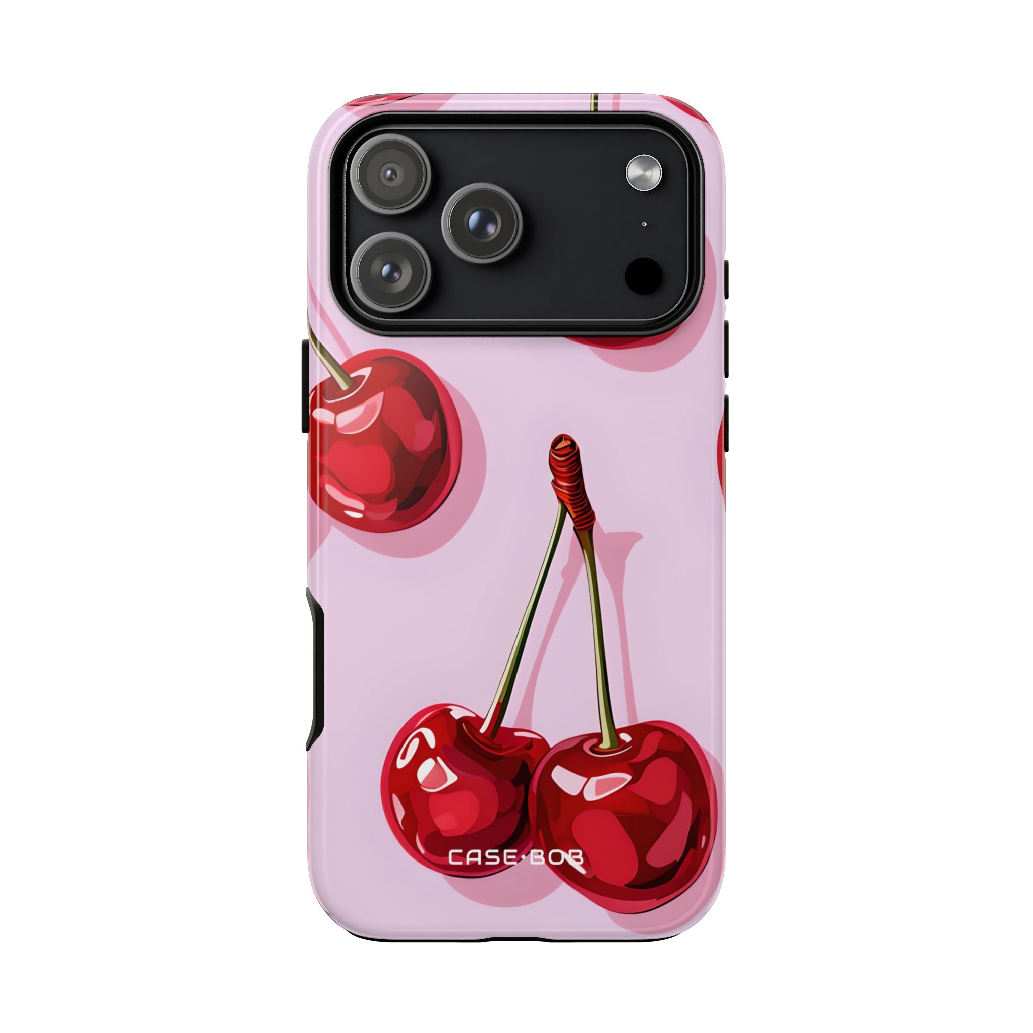 Glossy Cherry Burst iPhone 17 Pro Max Case - Tough