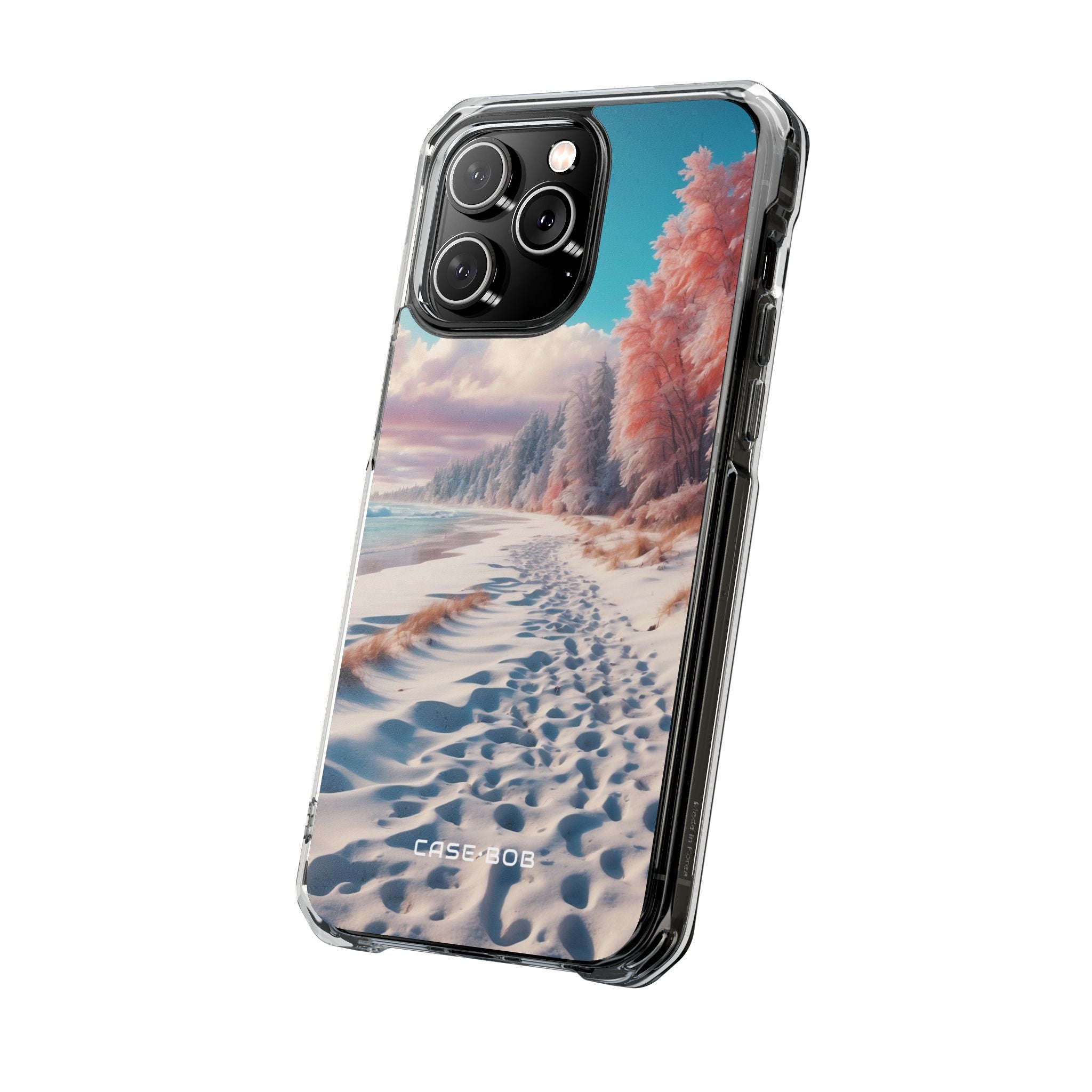 Snowy Footprints iPhone 14 Pro Max Case - Impact