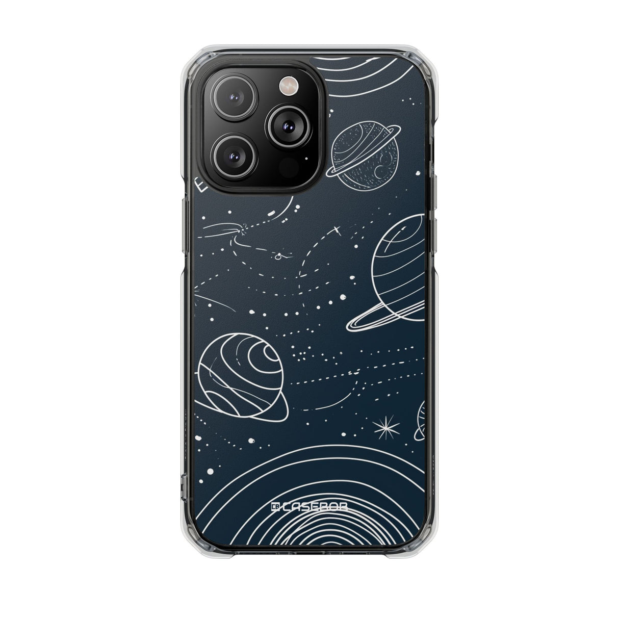 Cosmic Wanderer – Handyhülle für iPhone (Clear Impact – Magnetisch)