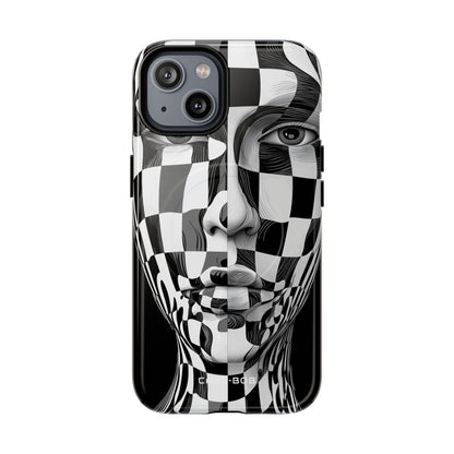Checkered Face iPhone 14 Case - Tough+