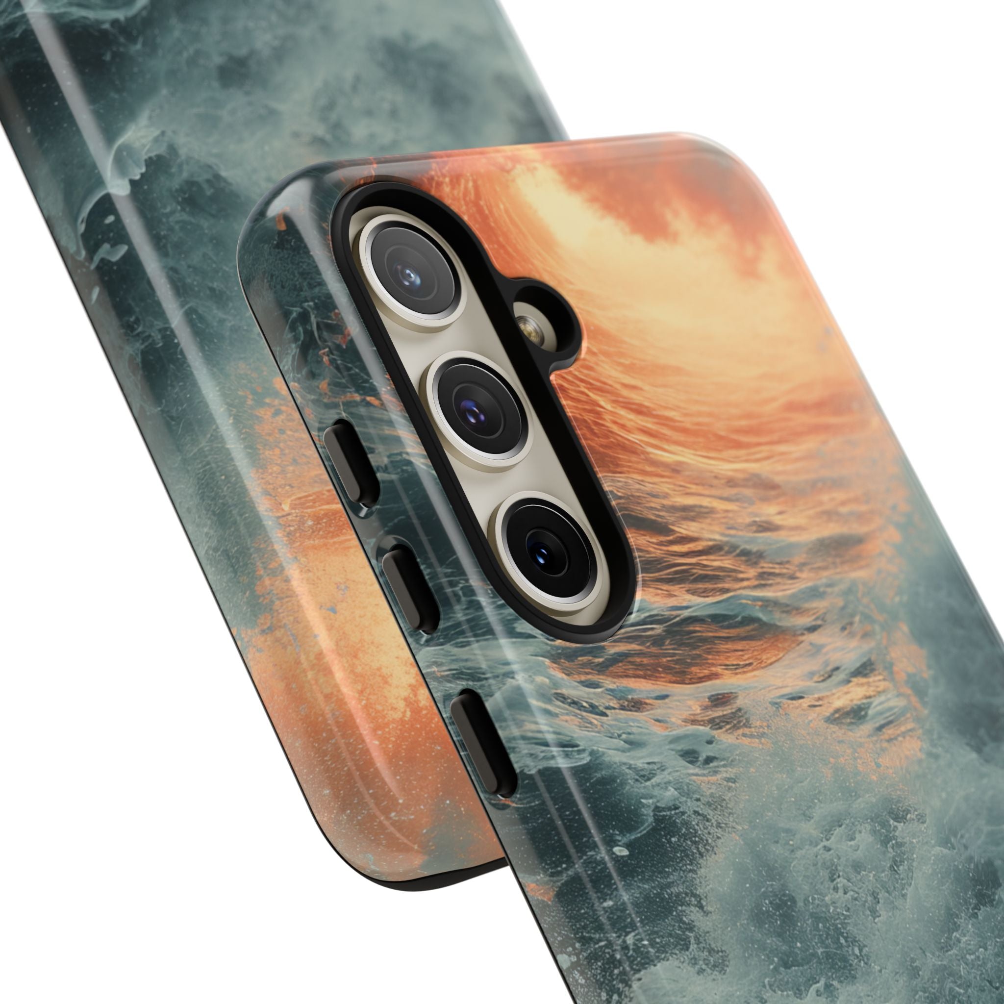 Fiery Wave Power - Tough Samsung S24 Phone Case