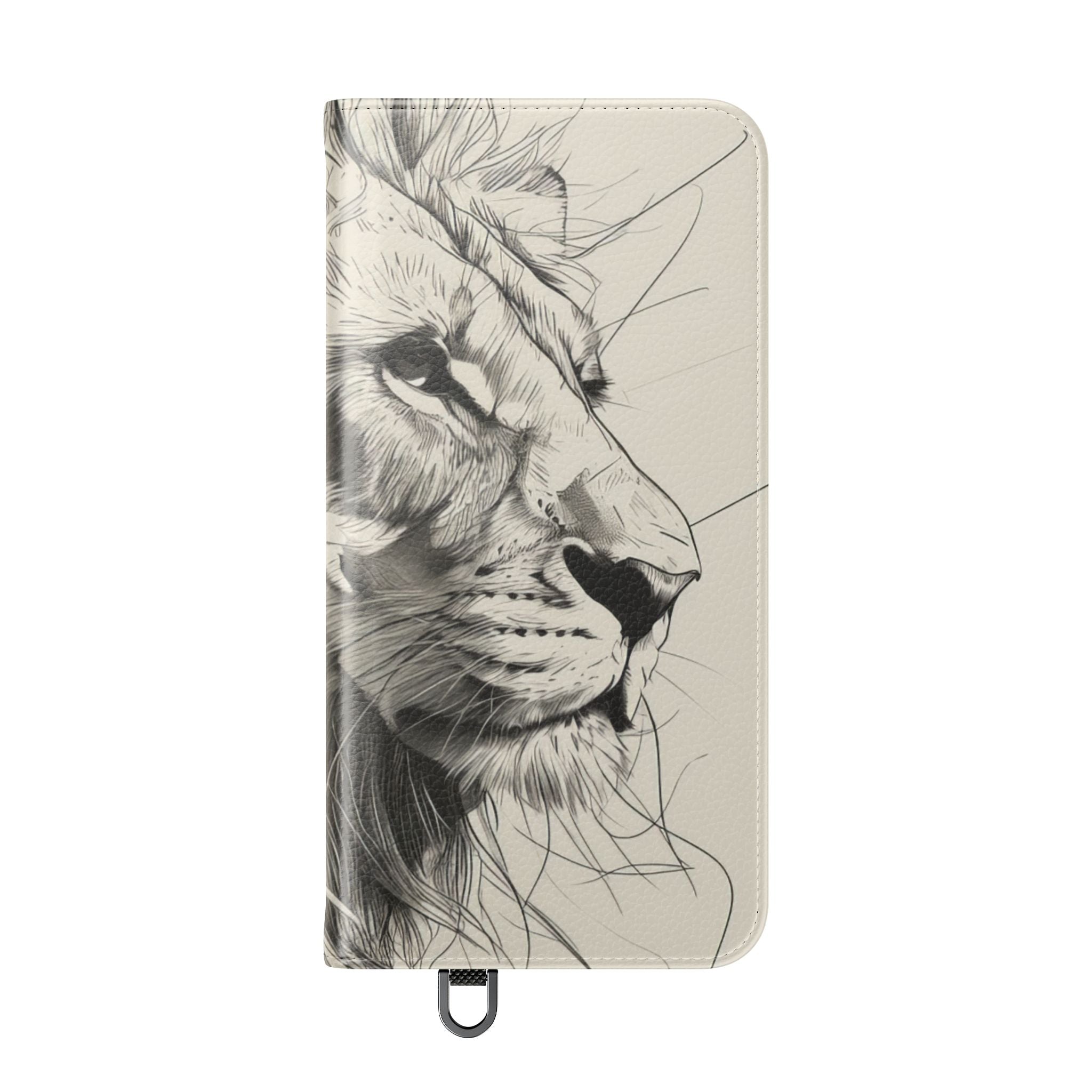 Lion Whisper Gray - Samsung S25+ Case - Wallet