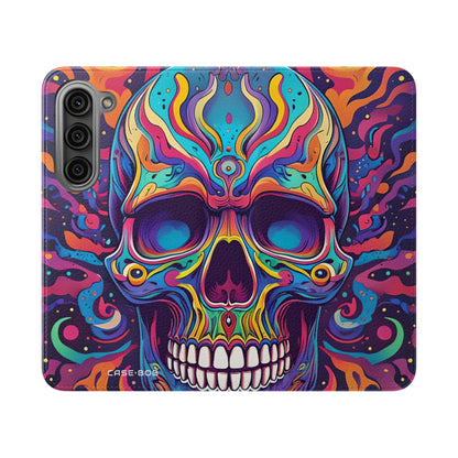 Psychedelic Skull - Samsung S23 Case - Wallet