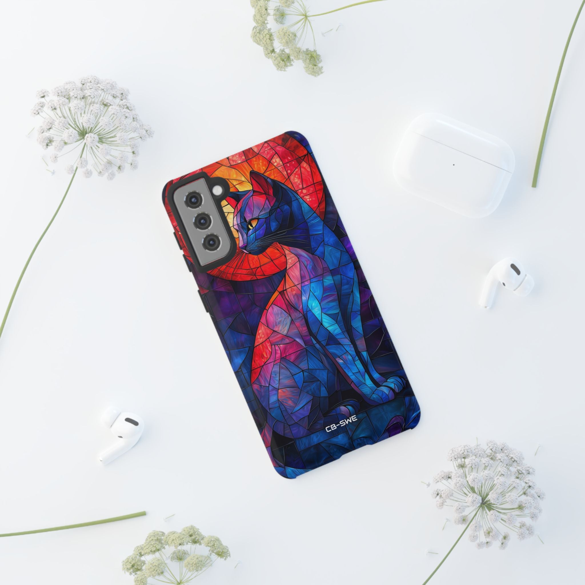 Cat Silhouettes Glow - Samsung Case