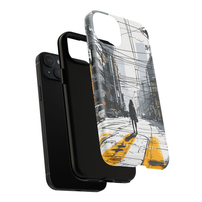 Urban Noir Streetscape iPhone 15 | Tough+ Phone Case