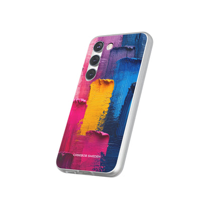 Bold Abstract Texture - Flexi Samsung S23 Phone Case