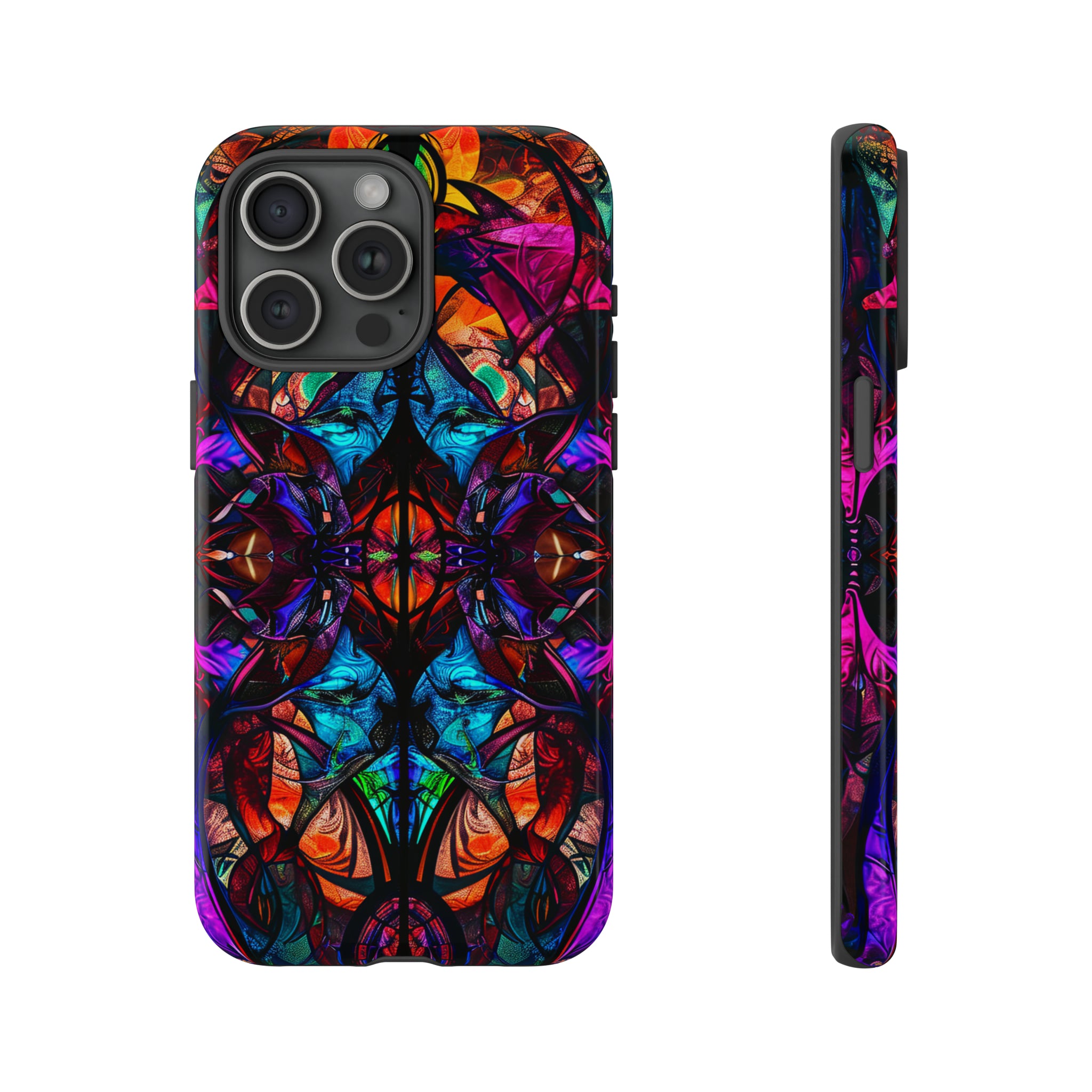 Gothic Stained Glass Splendor - Protective Phone Case