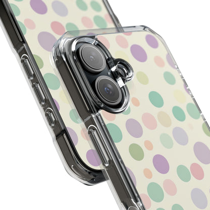 Playful Pastel Polka Dots - Clear Impact iPhone 16 Phone Case