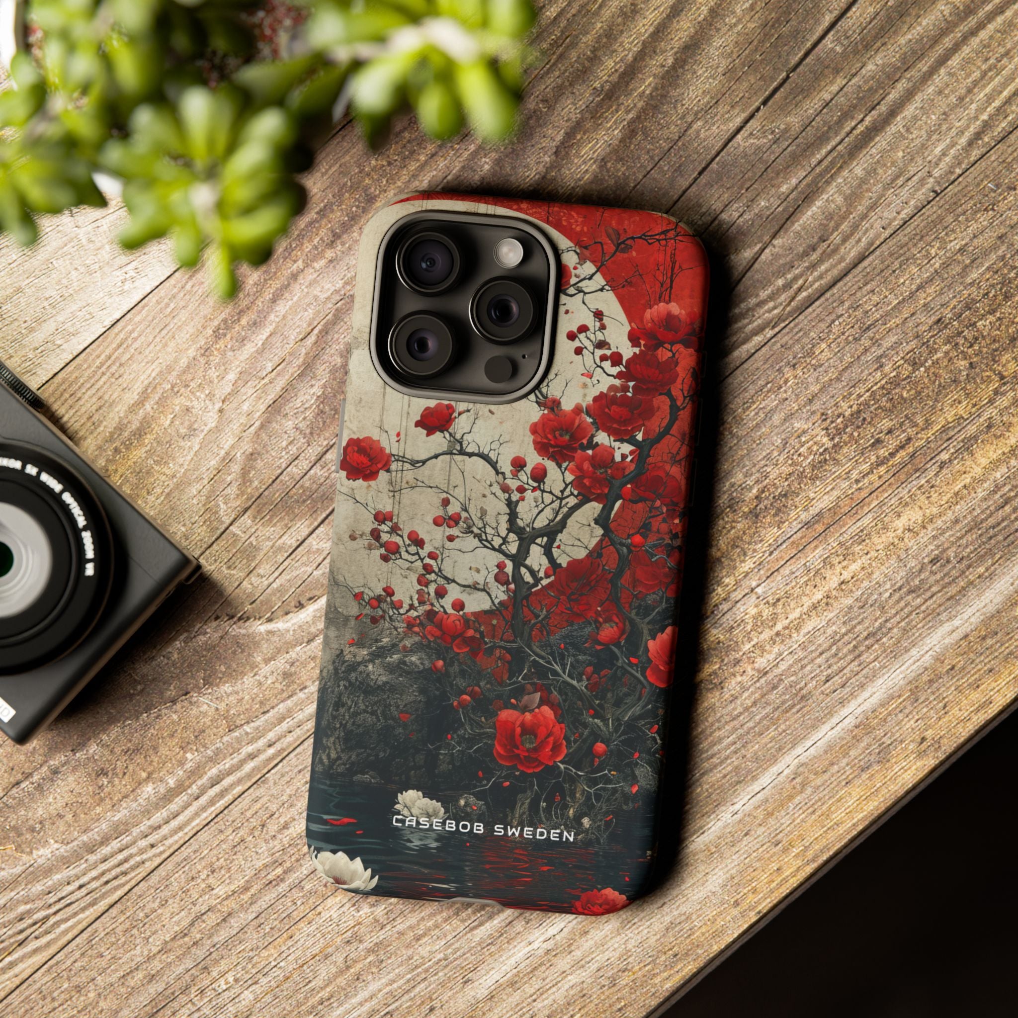 Zen Blossoms in Moonlight iPhone 15 - Tough Phone Case