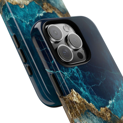 Golden Veins iPhone 16 Pro Case - Tough