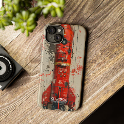 Crimson Rocket Burst iPhone 15 - Tough