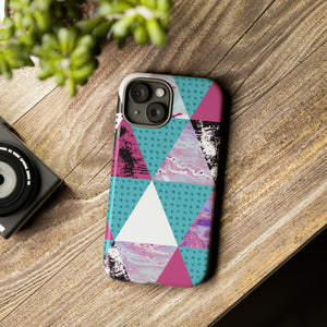 Grunge Triangles - Protective Phone Case