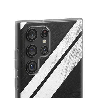 Distressed Stripe Motion Samsung S22 Ultra Case - Soft