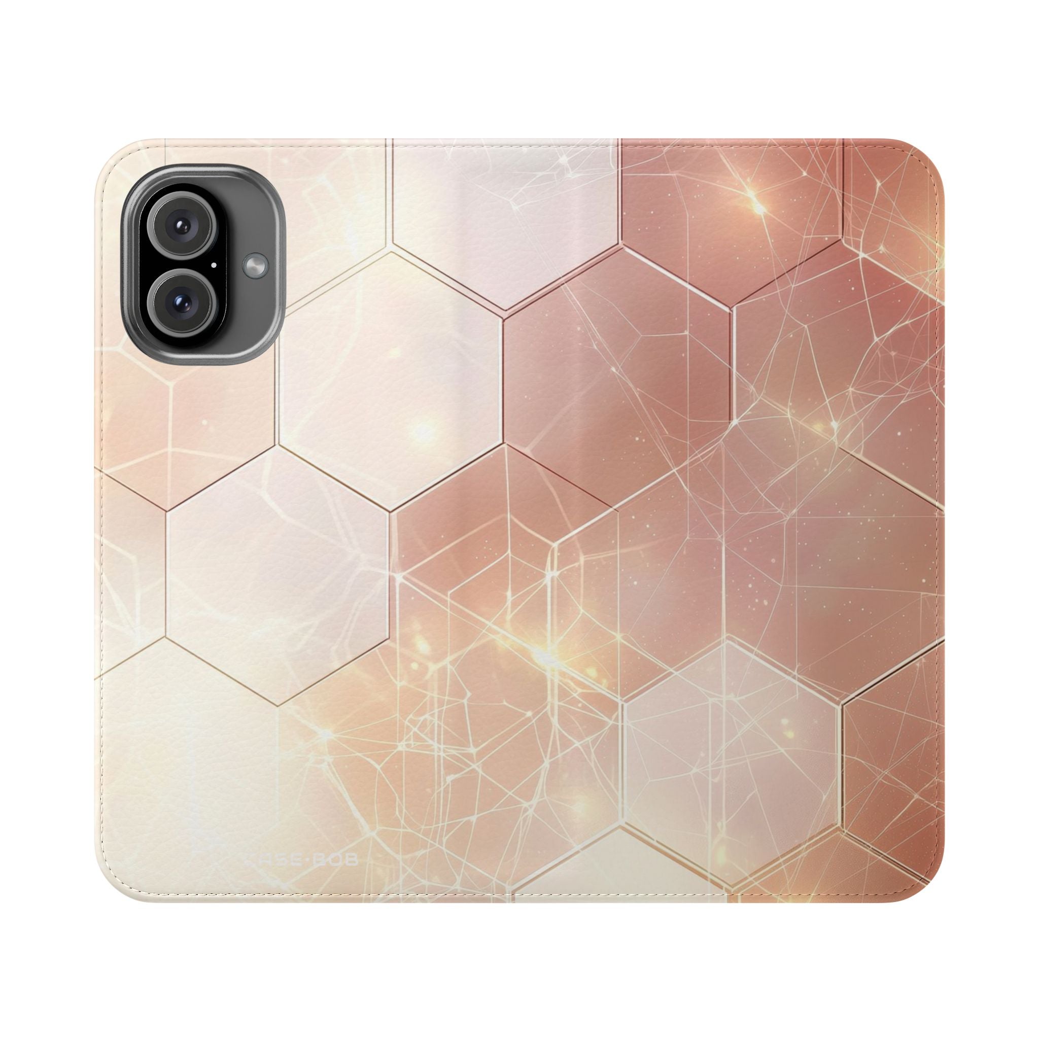 Hexagon Glow - iPhone 16 Plus Case - Wallet