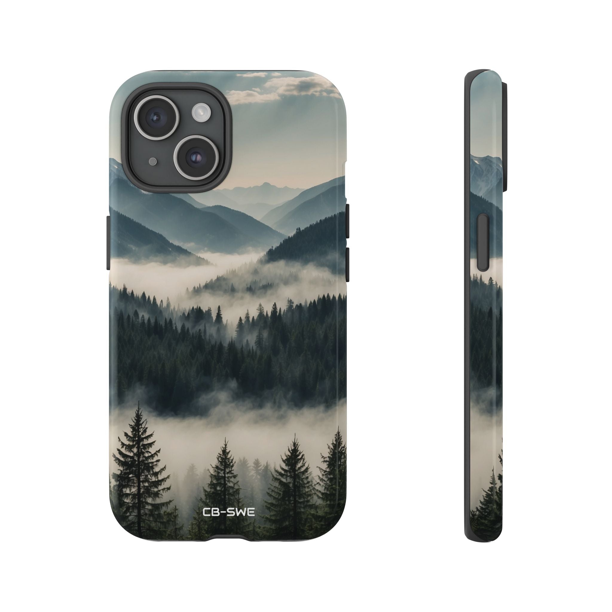 Misty Forest Embrace - iPhone Case