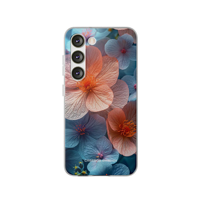 Peach Blossom Serenity - Flexi Samsung S23 Phone Case