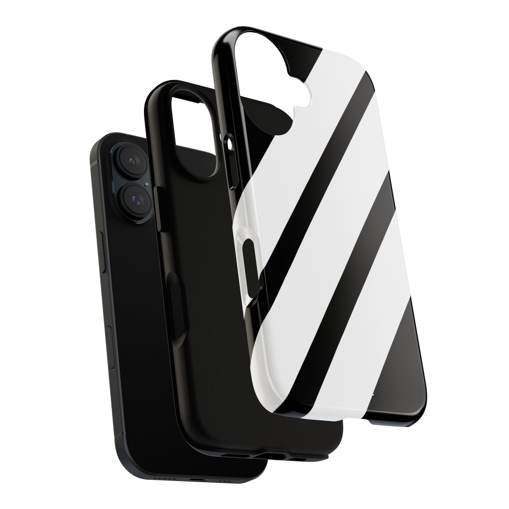 Monochrome Diagonal Symmetry - iPhone Case