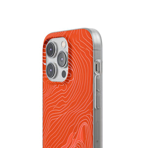 Pantone Tangerine Design | Handyhülle für iPhone (Flexible Hülle)