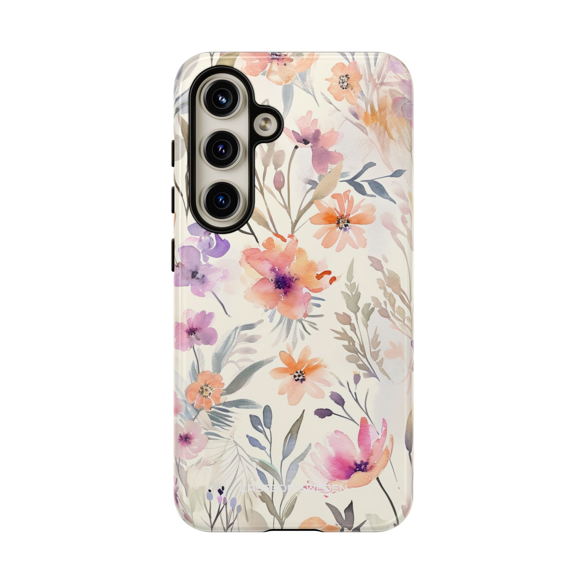 Soft Pink Floral Watercolor Design - Tough Samsung S24 Phone Case