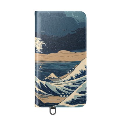 Cresting Navy Wave - Samsung S24 Plus Case - Lompakkokotelo