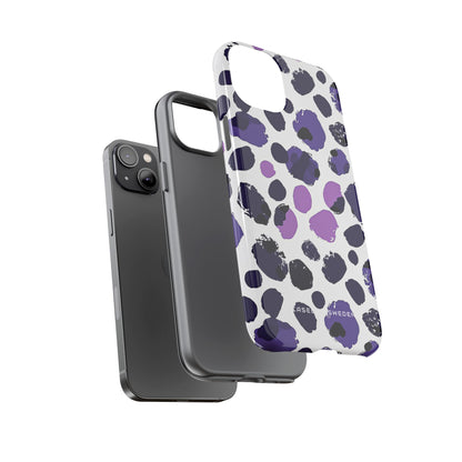 Purple Inkblots iPhone 14 - Tough Phone Case