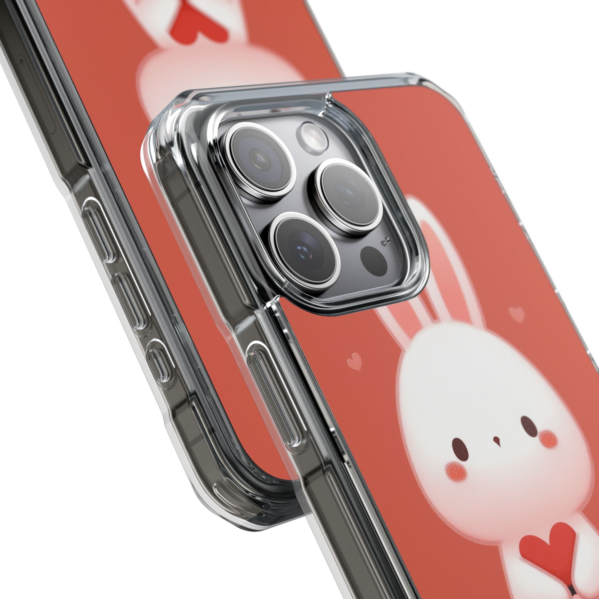 Bunny Holds Heart iPhone Case - Impact