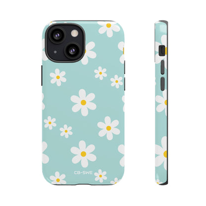 Daisies On Blue - iPhone Case