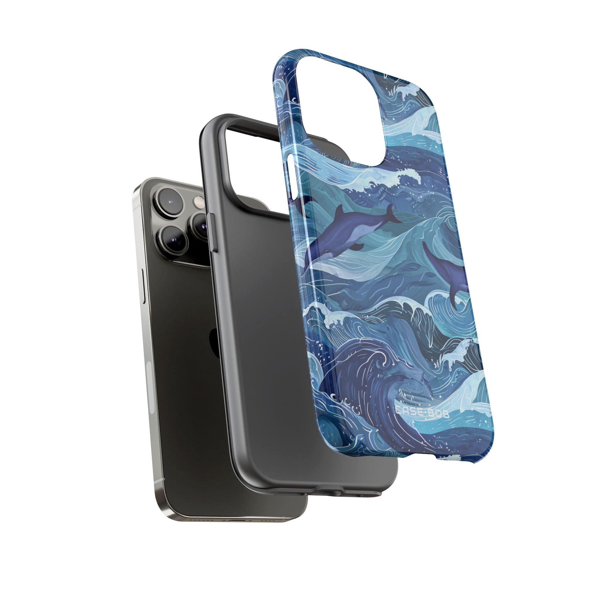 Dolphin Waves iPhone 14 Pro Max Case - Tough