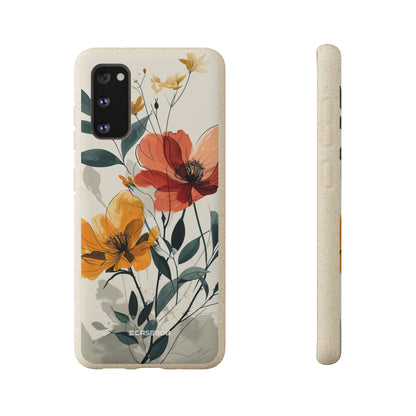 Serene Floral Harmony | Biodegradable Phone Case