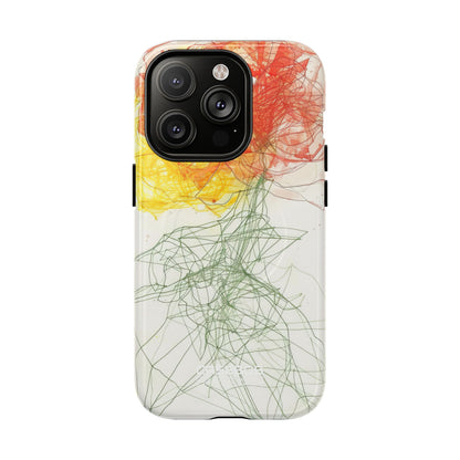 Fiery Blossom Tangle iPhone 14 - Tough+