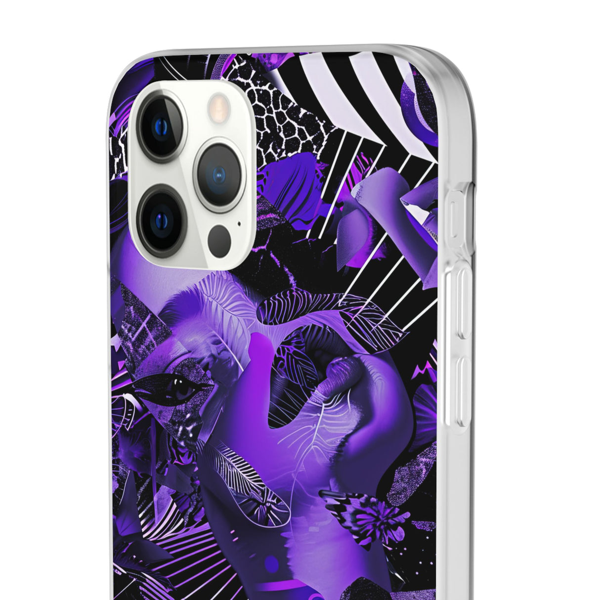 Ultraviolettes Design | Handyhülle für iPhone (flexible Hülle) 